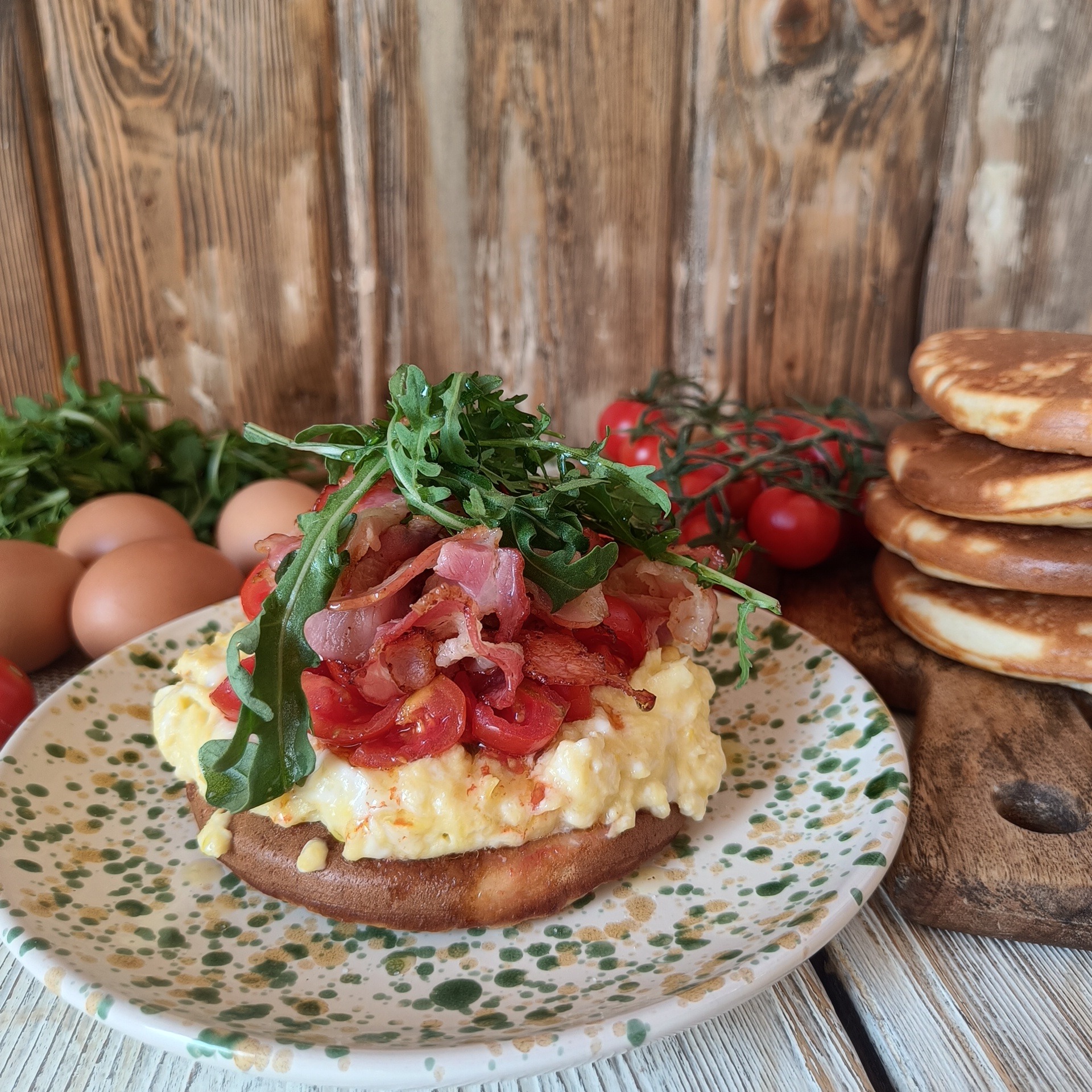 Salty breakfast in Alberobello
